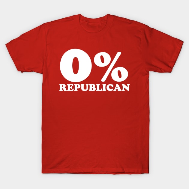 Solid Democrat 0% Republican T-Shirt by screamingfool